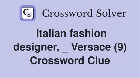 designer di versace|designer versace crossword.